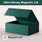 Large Green Gift Box with Lid: 2 Pack 13.5×10×5 Inches - Strong Magnetic Closure for Christmas Birthdays Holiday Gifts – Perfect for Couples Friends Family